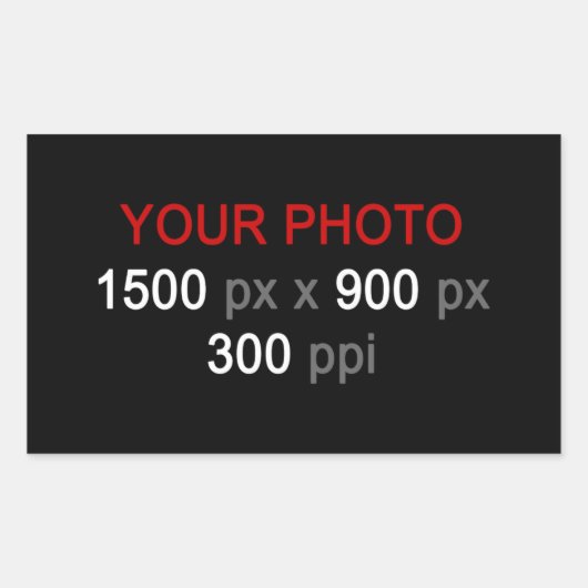 Sticker Rectangulaire Créations personnelles (Devant)