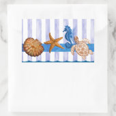 Sticker Rectangulaire Créatures marines nautiques (Sac)