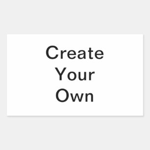 Sticker Rectangulaire Créez vos propres cadeaux personnalisés originaux