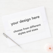 Sticker Rectangulaire creez vos propres cartes (Enveloppe)