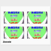 Sticker Rectangulaire Créez vos propres coeurs lumineux conception bébé  (Feuille)