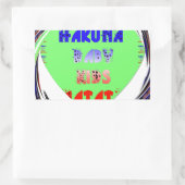 Sticker Rectangulaire Créez vos propres coeurs lumineux conception bébé  (Sac)