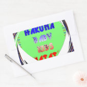 Sticker Rectangulaire Créez vos propres coeurs lumineux conception bébé  (Enveloppe)