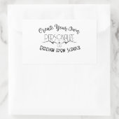 Sticker Rectangulaire Créez Votre Propre (Sac)