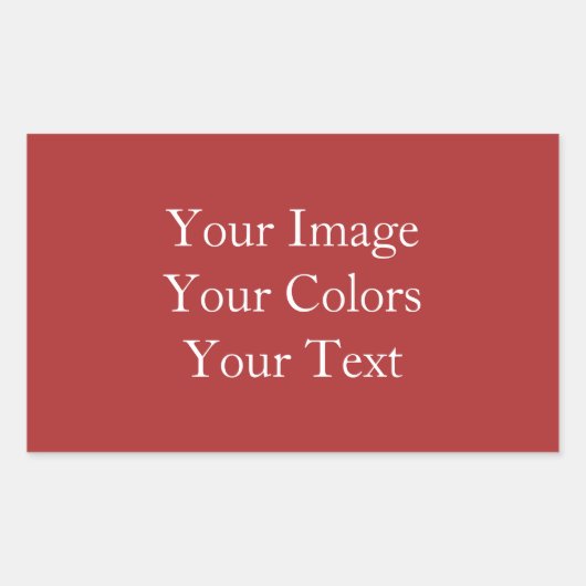 Sticker Rectangulaire Créez votre propre (Devant)