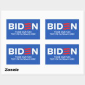 Sticker Rectangulaire Créez votre propre Biden 2024 (Feuille)