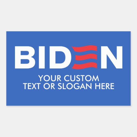 Sticker Rectangulaire Créez votre propre Biden 2024 (Devant)
