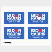 Sticker Rectangulaire Créez votre propre Biden Harris 2024 (Feuille)