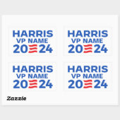 Sticker Rectangulaire Créez votre propre billet Harris 2024 (Feuille)