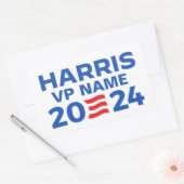 Sticker Rectangulaire Créez votre propre billet Harris 2024 (Enveloppe)