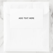 Sticker Rectangulaire Créez votre propre blanc (Sac)