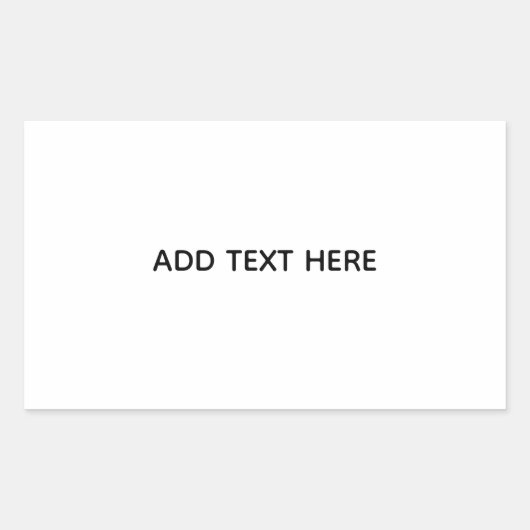 Sticker Rectangulaire Créez votre propre blanc (Devant)