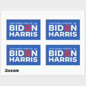 Sticker Rectangulaire Créez votre propre campagne pour Biden Harris 2024 (Feuille)