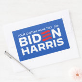 Sticker Rectangulaire Créez votre propre campagne pour Biden Harris 2024 (Enveloppe)