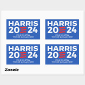 Sticker Rectangulaire Créez votre propre Harris 2024 (Feuille)
