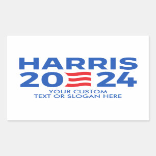 Sticker Rectangulaire Créez votre propre Harris 2024