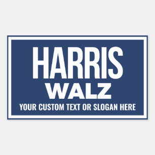 Sticker Rectangulaire Créez votre propre Harris Walz 2024