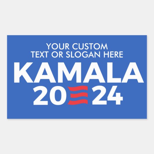 Sticker Rectangulaire Créez votre propre Kamala Harris 2024 (Devant)