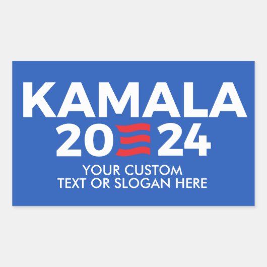Sticker Rectangulaire Créez votre propre Kamala Harris 2024 (Devant)