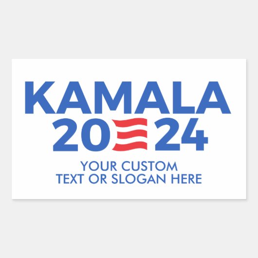 Sticker Rectangulaire Créez Votre Propre Kamala Harris 2024 Sti Rectangu (Devant)