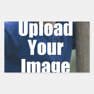Sticker Rectangulaire Créez votre propre Musique Photo personnalisée à p
