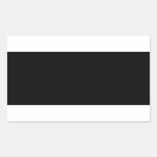 Sticker Rectangulaire Créez votre propre personnalisation noire