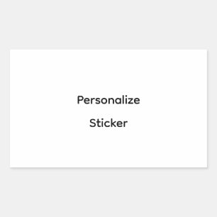 Sticker Rectangulaire Créez Votre Propre Promotion de Marque Simple