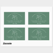 Sticker Rectangulaire crème de visage au concombre et au thé vert (Feuille)