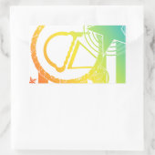 Sticker Rectangulaire crème glacée punk dripz (Sac)