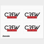 Sticker Rectangulaire Crew Snowden (Feuille)