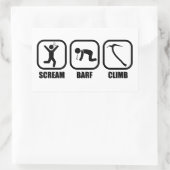 Sticker Rectangulaire Cri Barf Climb (Sac)