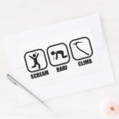 Sticker Rectangulaire Cri Barf Climb (Enveloppe)