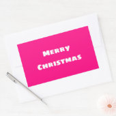 Sticker Rectangulaire Crimson Festive Joyeux Noël (Enveloppe)
