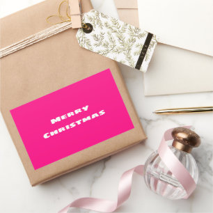 Sticker Rectangulaire Crimson Festive Joyeux Noël