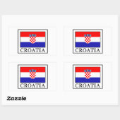 Sticker Rectangulaire Croatie (Feuille)