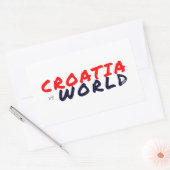 Sticker Rectangulaire CROATIE vs MONDE (Enveloppe)
