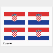 STICKER RECTANGULAIRE CROATIQUE (Feuille)