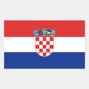 STICKER RECTANGULAIRE CROATIQUE
