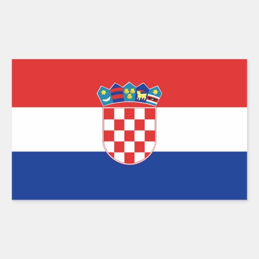 STICKER RECTANGULAIRE CROATIQUE (Devant)