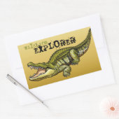 Sticker Rectangulaire crocodile nil (Enveloppe)