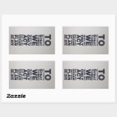 Sticker Rectangulaire croire (Feuille)