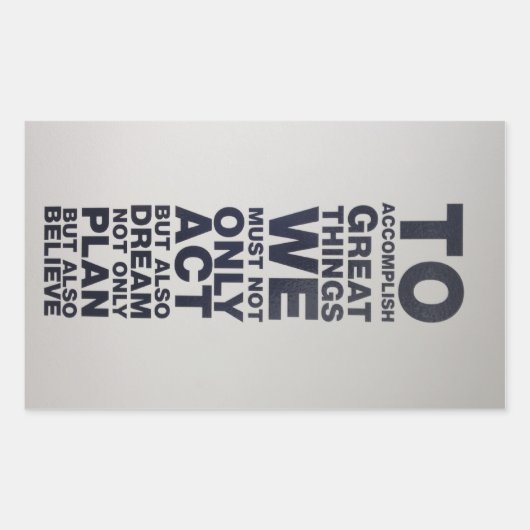 Sticker Rectangulaire croire (Devant)