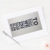 Sticker Rectangulaire croire (Enveloppe)