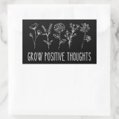 Sticker Rectangulaire Croissance réflexions positives Bâton rectangulair (Sac)