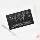 Sticker Rectangulaire Croissance réflexions positives Bâton rectangulair (Enveloppe)