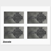 Sticker Rectangulaire Croix celtique (Feuille)