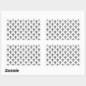 Sticker Rectangulaire Croix chrétienne (Feuille)