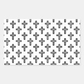 Sticker Rectangulaire Croix chrétienne (Devant)