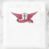 Sticker Rectangulaire Croix chrétienne (Sac)