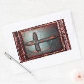 Sticker Rectangulaire Croix de sang (Enveloppe)